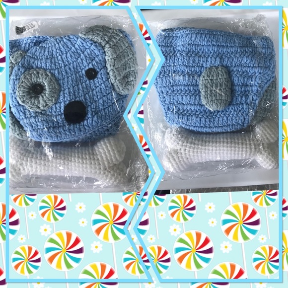 🐶New🐶Baby Puppy & Bone Photo Prop Set🐶 - Picture 2 of 2